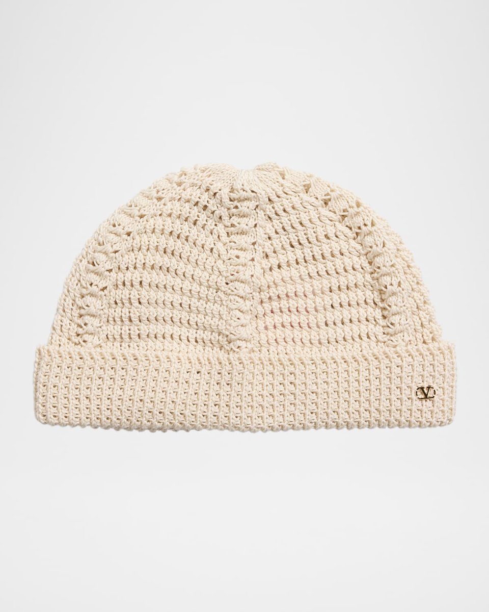 V-Logo Knitted Beanie